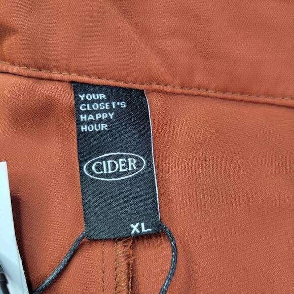 NWT Cider High Rise Casual Burnt Orange Shorts‎ Size Extra Large - Picture 5 of 5